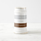 Recipe cappuccino Kaffee | Textentwurf Bierglas (Mittel)
