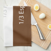 Recipe cappuccino Kaffee | Textentwurf Geschirrtuch (Viertel Falte)