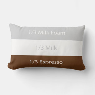 Recipe cappuccino Kaffee   Textentwurf Lendenkissen