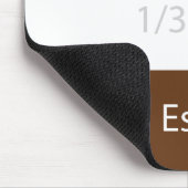 Recipe cappuccino Kaffee | Textentwurf Mousepad (Ecke)
