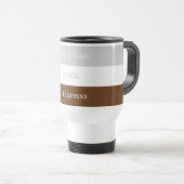 Recipe cappuccino Kaffee | Textentwurf Reisebecher (VorderseiteRechts)