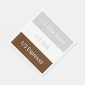 Recipe cappuccino Kaffee | Textentwurf Serviette (Ecke)