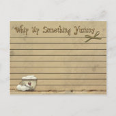 Recipe-Card-Eier Postkarte (Vorderseite)