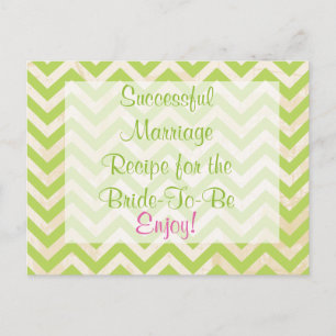 Recipe Card for a Successful Marriage Postcard Postkarte
