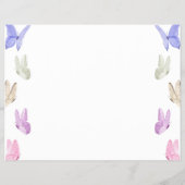 Recipe Card Schmetterlinge Brautparty Game Flyer (Hinten)