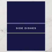 Recipe Divider Side Geschirr Navy Blue (Vorderseite)