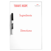 Recipe Dry Erase Board