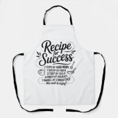 Recipe for Success – Heartfelt Kitchen Quote Schürze (Vorderseite)