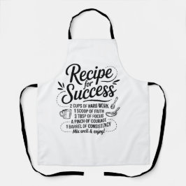Recipe for Success – Heartfelt Kitchen Quote Schürze