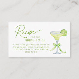 Recipe for the Bride to Be Enclosure Card Begleitkarte