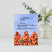 Recipe frischen Apfelkuchen Postkarte (Stehend Vorderseite)