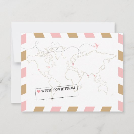 RECIPE für Gold und Pink World Traveller Airmail (Rückseite)