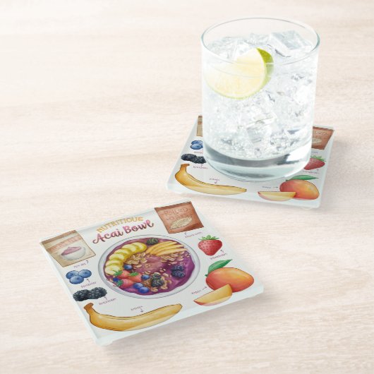  Recipe Glass Untersetzer (Schrägansicht)