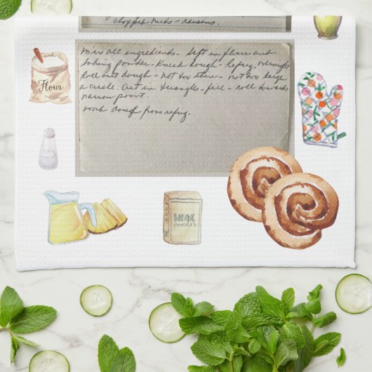 Recipe Heirloom Tea Handtücher (Gefaltet)