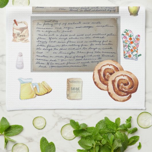 Recipe Heirloom Tea Handtücher (Gefaltet)