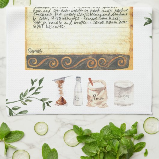 Recipe Heirloom Tea Handtücher (Gefaltet)