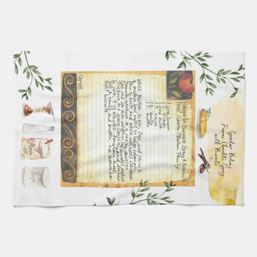 Recipe Heirloom Tea Handtücher (Horizontal)
