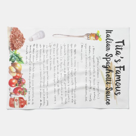 Recipe Heirloom Tea Handtücher (Horizontal)