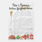 Recipe Heirloom Tea Handtücher (Vertikal)