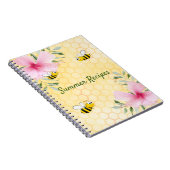 Recipe Hummeln Gelbe Honigwabe Rosa Blüte Notizblock (Rechte Seite)