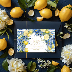 Recipe Italian Lemon Tiles Italy Brautparty Begleitkarte