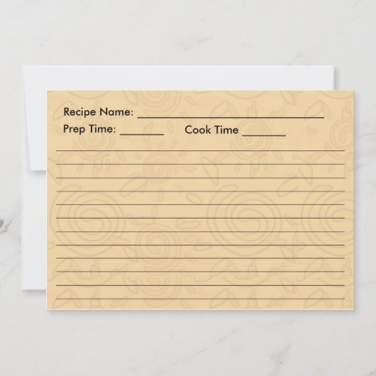 RECIPE-KARTE - geschraubte Sonnen Einladung (Vorderseite)