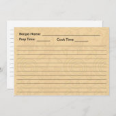 RECIPE-KARTE - geschraubte Sonnen Einladung (Vorne/Hinten)