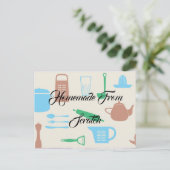 Recipe Kitchen Koch Food Dinner Destiny's Destiny' Postkarte (Stehend Vorderseite)