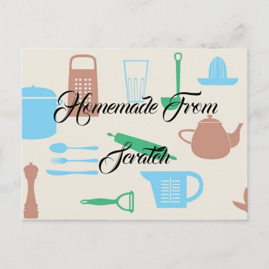 Recipe Kitchen Koch Food Dinner Destiny's Destiny' Postkarte (Vorderseite)