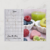 Recipe Kitchen Koch Food Dinner Destiny's Destiny' Postkarte (Rückseite)