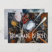 Recipe Kitchen Koch Food Dinner Destiny's Destiny' Postkarte (Vorne/Hinten)