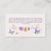 Recipe Lila Butterflies Brautparty Begleitkarte (Vorderseite)