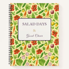 Recipe Notebook | Garden Vegetable Pattern | Foodi Notizblock