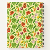 Recipe Notebook | Garden Vegetable Pattern | Foodi Notizblock (Rückseite)