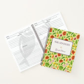 Recipe Notebook | Garden Vegetable Pattern | Foodi Notizblock (Innenseite)
