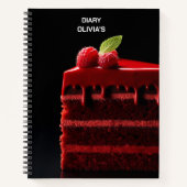 Recipe notebook, pastry diary, chef notebook notizblock (Vorderseite)