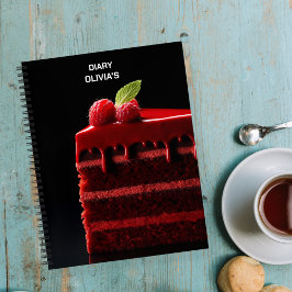 Recipe notebook, pastry diary, chef notebook notizblock