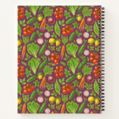 Recipe Notebook | Salad Garden Vegetable Plum Notizblock (Rückseite)