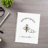 Recipe Queen bee Küchenchef Name Notizblock