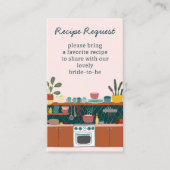 RECIPE REQUEST Bridal Shower Cute Recipe Request Begleitkarte (Vorderseite)