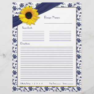 Recipe sunflower Navy Blues Blütenblume Recipe Bei