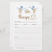 Recipe Teddy Bear Boy Babydusche (Vorne/Hinten)