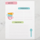 Recipe Template Page Flyer (Vorne)