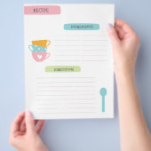 Recipe Template Page Flyer (Hand)