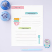 Recipe Template Page Flyer (Einzeln)