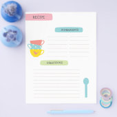 Recipe Template Page Flyer (Einzeln)