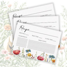 Recipe Watercolor Wildblume Brautparty