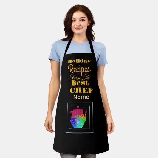 Recipes From The Best Chef Coffee Pot Black Schürze (Getragen)