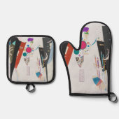 Reciprocal Agreement, Kandinsky, Abstract Art Ofenhandschuh & Topflappen-Set (Vorderseite)