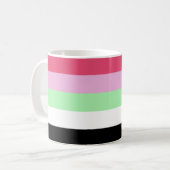 Recipromantische Stolperflagge Kaffeetasse (Vorderseite Links)